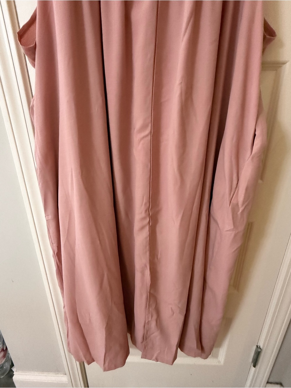 Plus Size Pink Pinafore Apron Jumpsuit Dress Pockets 5XL, New With Tags - Picture 3 of 9